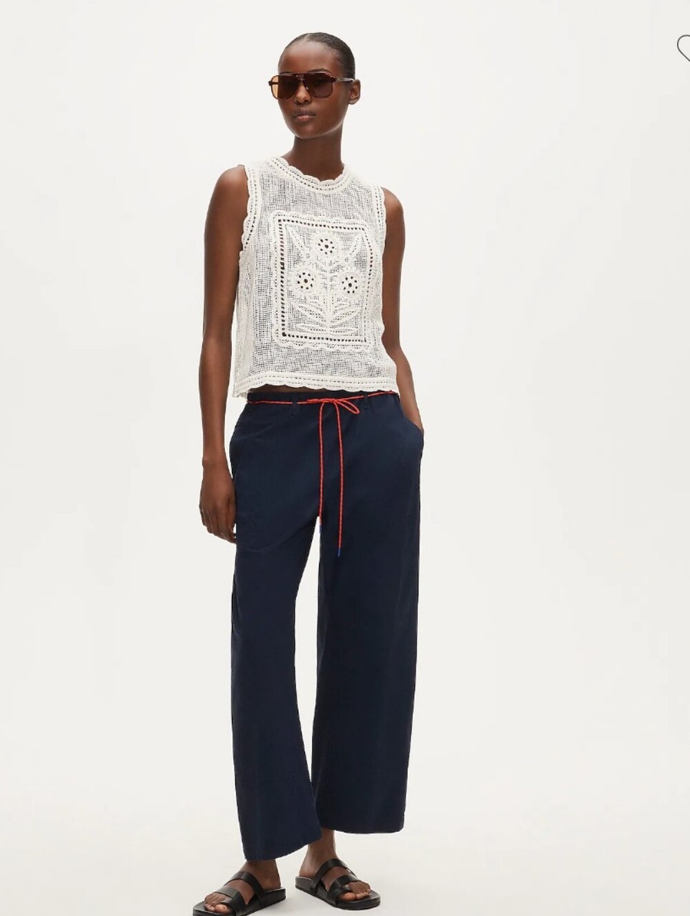 J Crew Luna pant with removable paracord Size L